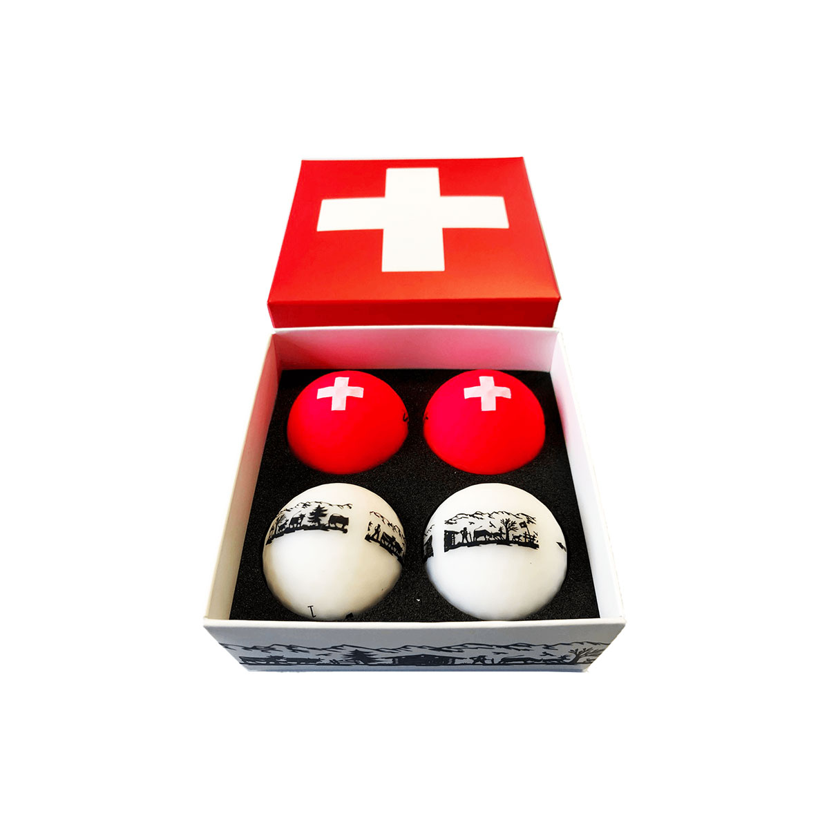 Volvik Swiss Pack VIVID 2x white / 2x red balls 209.000154_1